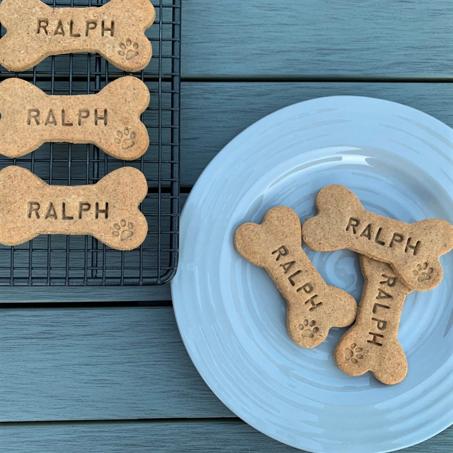 Personalised Dog Treats Gift Set Afternoon Paws